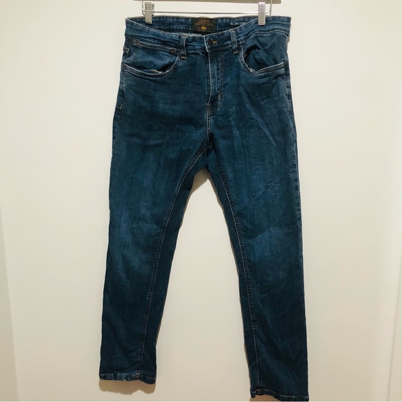 Copper & Oak Jeans Copper Oak Supply Co Slim Straight Dark Blue